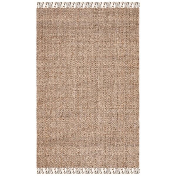 Safavieh 4 x 6 ft. Natural Fiber Rustic Rectangle Rug, Grey & Natural NF821F-4 - main